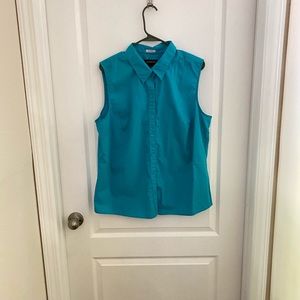 Button up sleeveless shirt